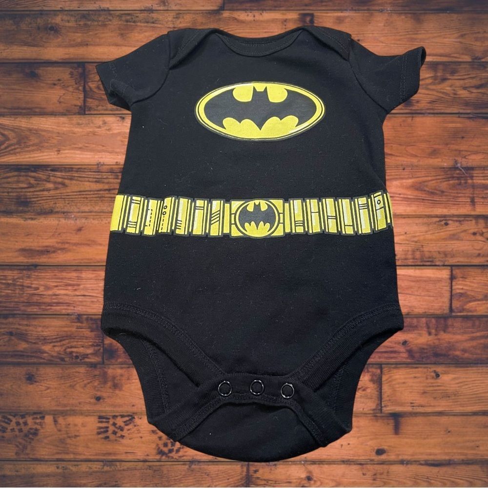 5 for $25🔥Justice League Black Batman‎ Snap Bottom Top Baby Size 3-6 Months